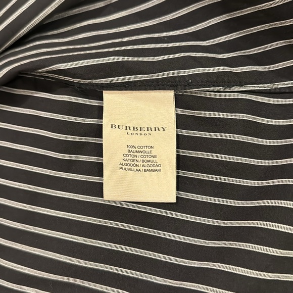 Burberry London: Men’s Striped Dress shirt - French cuff - Picture 5 of 6
